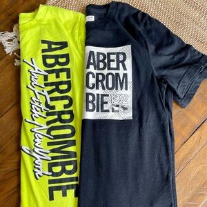 Pair of Abercrombie Kids Graphic Tees - size 9/10